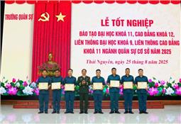 Gần 90 học viên ngành Quân sự cơ sở tốt nghiệp ra trường